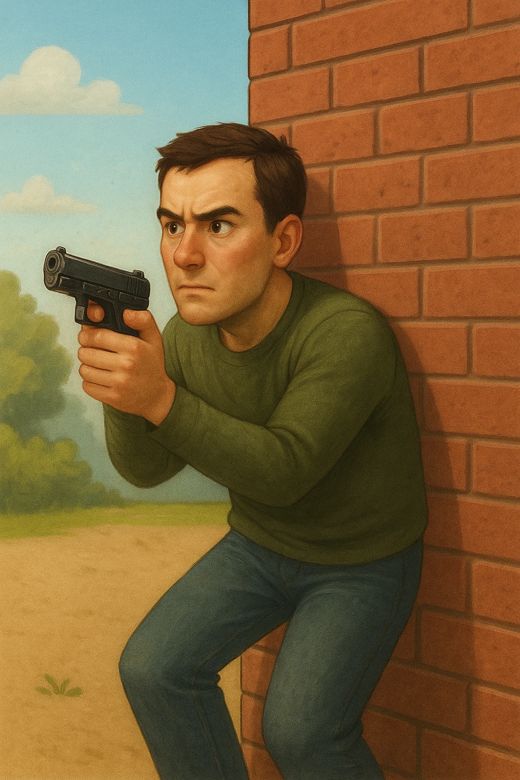 Taking Cover While Standing